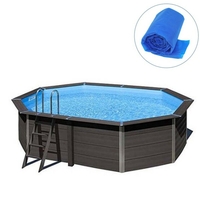 Bâche été ovale piscine composite 5.24 x 3.86 m