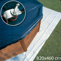 Bâche hiver 820 x 460 cm - Piscine hors sol ovale 730 x 375 cm - En huit 640 x 390 cm 