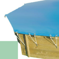 Bâche hiver amande pour piscine bois original 500 x 500 - 779810