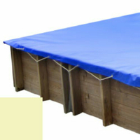Bâche hiver sable pour piscine bois original 620 x 420 Evora+ - 800009