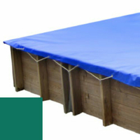 Bâche hiver vert pour piscine bois original 620 x 420 Evora+ - 800009