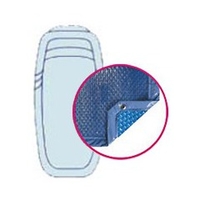 Bâche Quatro Bleu Solaire Modèle Fluorite Alliance piscines