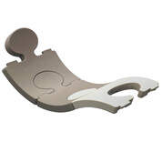 Bain de soleil flottant Hoom Gris/Ivoire