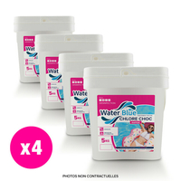 Chlore choc Waterblue granulés - 4 x 5 kg
