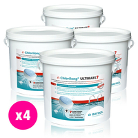 Chlorilong Ultimate7 galet 300 g Bayrol 19.2 kg - 4 seaux x 4.8 kg