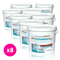 Chlorilong Ultimate7 galet 300 g Bayrol 38.4 kg - 8 seaux x 4,8 kg