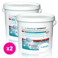 chlorilong ultimate7 galet 300g bayrol 9 6 kg 2 seaux x 4 8 kg 44273