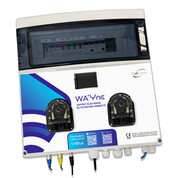 Coffret connecté : filtration 100 VA + doseuse PH et Chl + chambre d'analyse + sonde Ph/Rx/T°