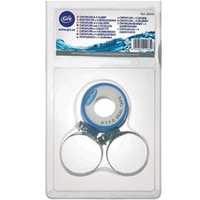 Collier de serrage en inox x 4 GRE - Piscine hors sol