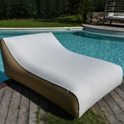 Coussin gonflable Nap XXL Ficelle/Mastic