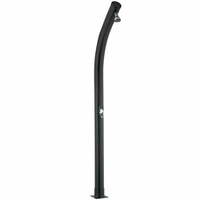 Douche solaire coudée PVC noir - 20 L