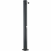 Douche solaire droite PVC noir 40 L