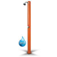 Douche solaire droite PVC Orange 20L