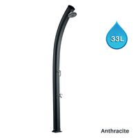 Douche solaire so jolly anthracite 33l + rince pieds