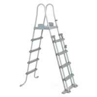 Echelle de sécurité 2 x 4 marches avec plateforme - Hauteur 132 cm