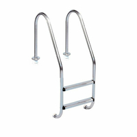 echelle standard 2 marches inox 12356