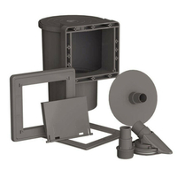 Ensemble skimmer pour piscines acier gre - gris