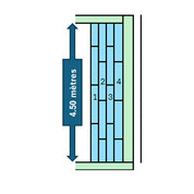 Escalier bloque polystyrene droit 4,5 m / 150cm haut