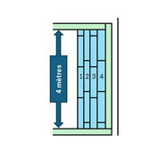 Escalier bloque polystyrene droit 4 m / 150cm haut