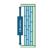escalier bloque polystyrene droit 5 m 150cm haut 75715