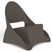 fauteuil design noir ondule x 4 29546