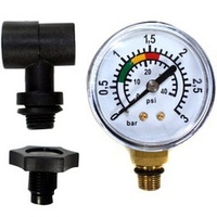 Kit complet manomètre pour filtre piscine Polyclair et platine de filtration Platiclair Plus 6 m³/h