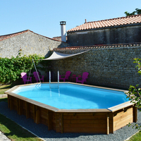 Kit piscine complète Safran 2 - 620 x 395 x 136