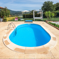 kit piscine enterree madagascar acier ovale 500 x 300 x 150 cm 29886