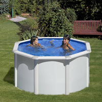 Kit piscine hors-sol acier ronde  Fidji Ø 2.40 x H.1.20 m