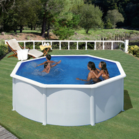 kit piscine hors sol acier fidji ronde 300x120 cm 6210