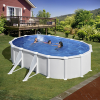 Kit piscine hors-sol acier ovale Atlantis 5.00 x 3.00 x H.1.32 m