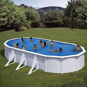 Kit piscine hors-sol acier  ovale Fidji 7.30 x 3.75 x H.1.20 m