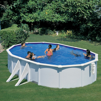 Kit piscine hors-sol acier ovale Bora Bora 6.10 x 3.75 x H.1.20 m