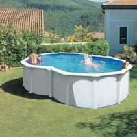 Kit piscine hors sol en huit 5.00 x 3.40 x H.1.20 m
