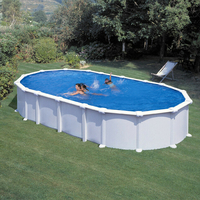 Kit piscine hors sol acier ovale Haïti 7.20 x 3.75 x H.1.30 m