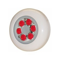 Lampe piscine étanche avec 6 Super LED Rouge de 1W