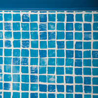 Liner mosaïque 50/100 - piscine hors sol gre ovale 500 x 350 x h.132 cm
