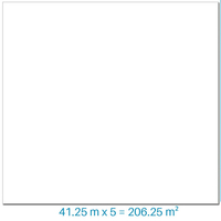 Liner pvc armé couleur blanc Armeflex 41,25 m² x 5