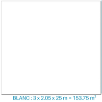PVC armé blanc Renolit Alkorplan 2000 - 51.25 m² x 3 soit 153,75 m²