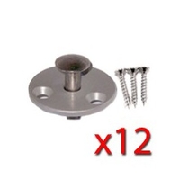 Option piton douille collerette pour plage bois x12