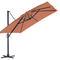 Parasol déporté Luxe King - 300 x 300 cm - Terracotta