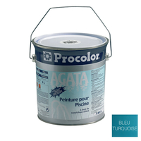 Peinture bleu turquoise 2x4l 10kg soit 40m2 deux couches