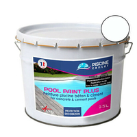 Peinture piscine pool paint plus blanc 2,5 l