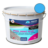 Peinture piscine pool paint plus bleu 10 l