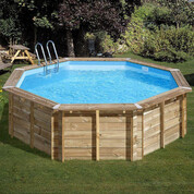 Piscine bois ronde Violette 2 - Ø 5.00 m x H.1.27 m