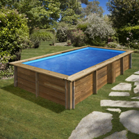 Piscine bois Gre Lemon rectangulaire 3.75 m x 2 m x H.0.68 m