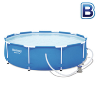 piscine ronde steel pro frame pools bleue 305 x 76 h 34844