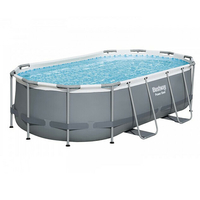 Piscine tubulaire ovale Power Steel 4.27 x 2.50 x H.1.00 m - Filtre à cartouche