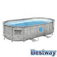 Piscine tubulaire ovale Power Steel Swim Vista Pool 4.27 x 2.50 x H.1.00 m