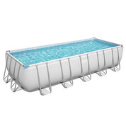Piscine tubulaire rectangle Power Steel 6.40 x 2.74 x H.1.32 m - Filtre à cartouche